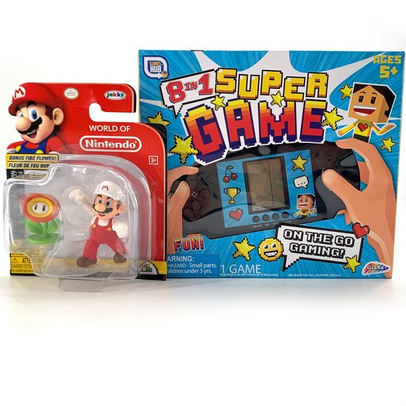 Bundle Mario World Nintendo‎ Figurine & Super Game - Picture 1 of 7